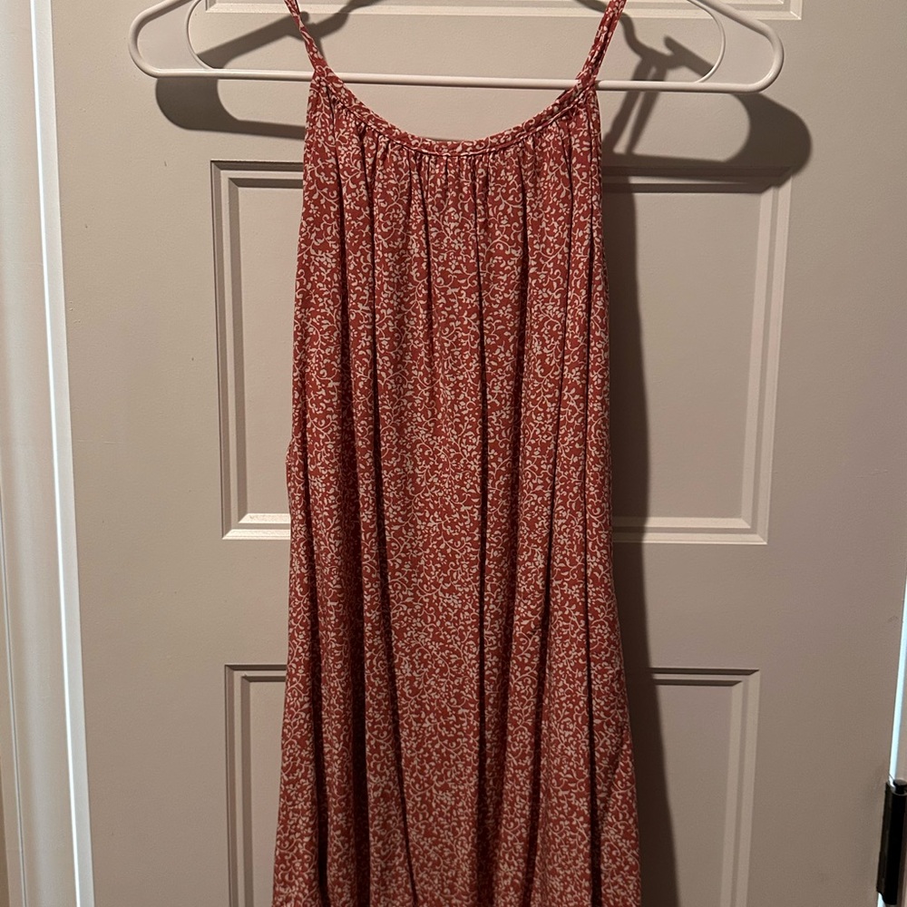 Pink Floral Spaghetti Strap Top